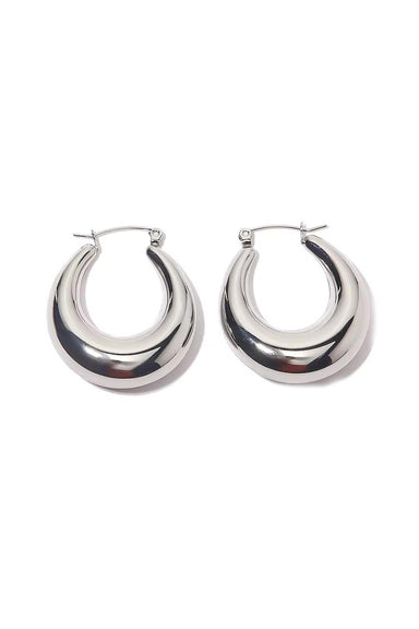 Pearl of the West - Christine Hoops - Stainless Steel