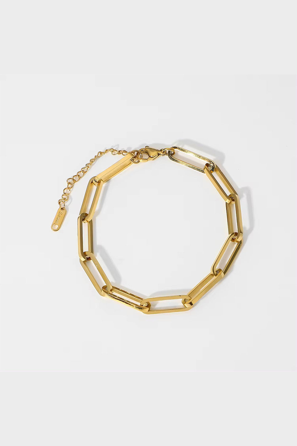 PAPERCLIP BRACELET 18K GP Stainless Steel