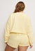 Good American - Terry Cropped Crewneck - Light Ray - Plus Back