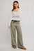Free People - Haven Baggy Wide Leg - Seagrass - Front