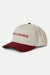 Brixton - Save A Horse Snapback - Crimson/Off White - Profile