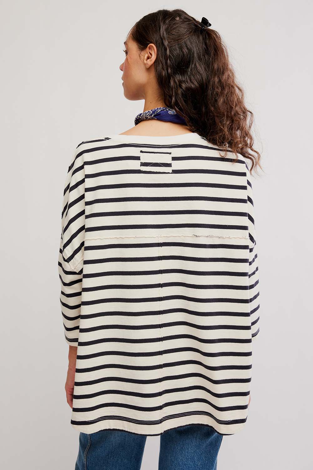 Free People - 2 Sense Long Sleeve - Ivory Combo - Back