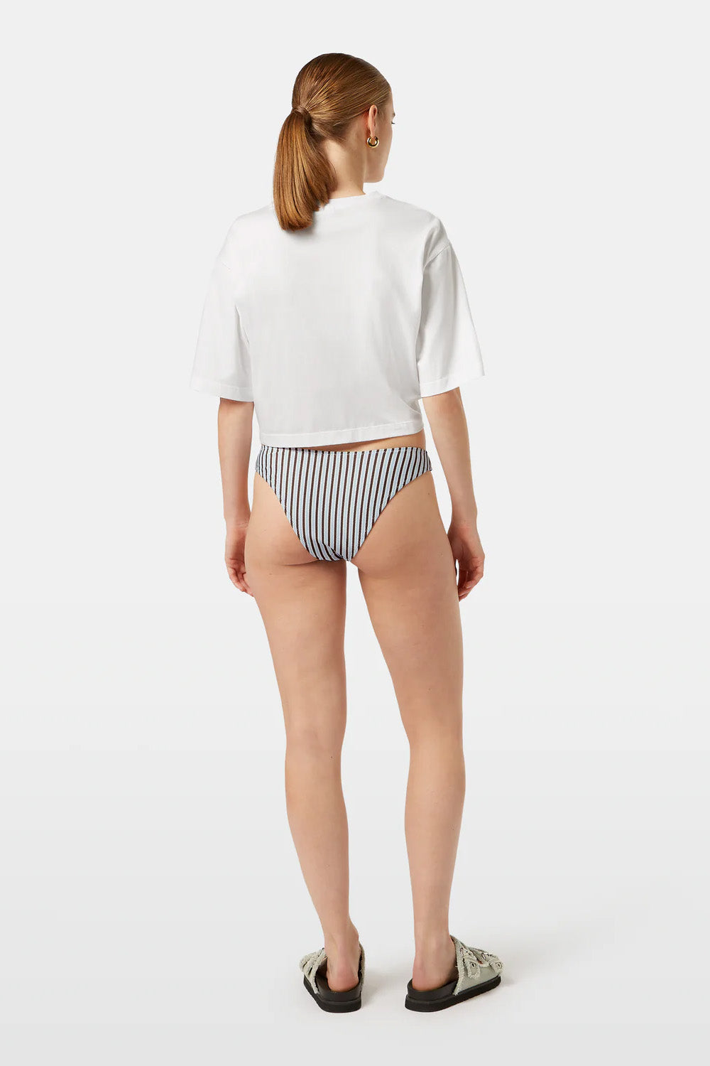 Scotch & Soda - Knotted T-Shirt - White - Back