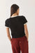 Brixton - Carefree Ringer Tee - Black/Off White - Back