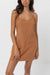 Rhythm - Classic Slip Dress - Caramel - Front