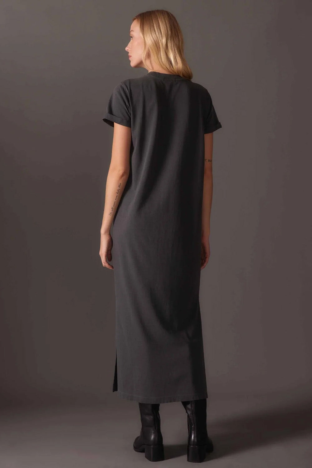 Richer Poorer - Relaxed Tee Dress - Stretch Limo - Back