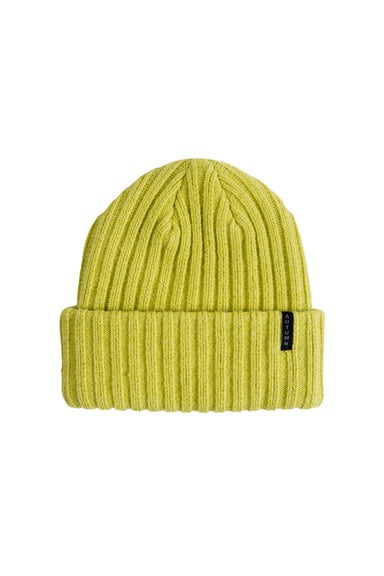 Autumn - Wide Wale Beanie - Chartreuse - Front