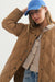 Marine Layer - Calista Quilted Jacket - Caramel - Detail