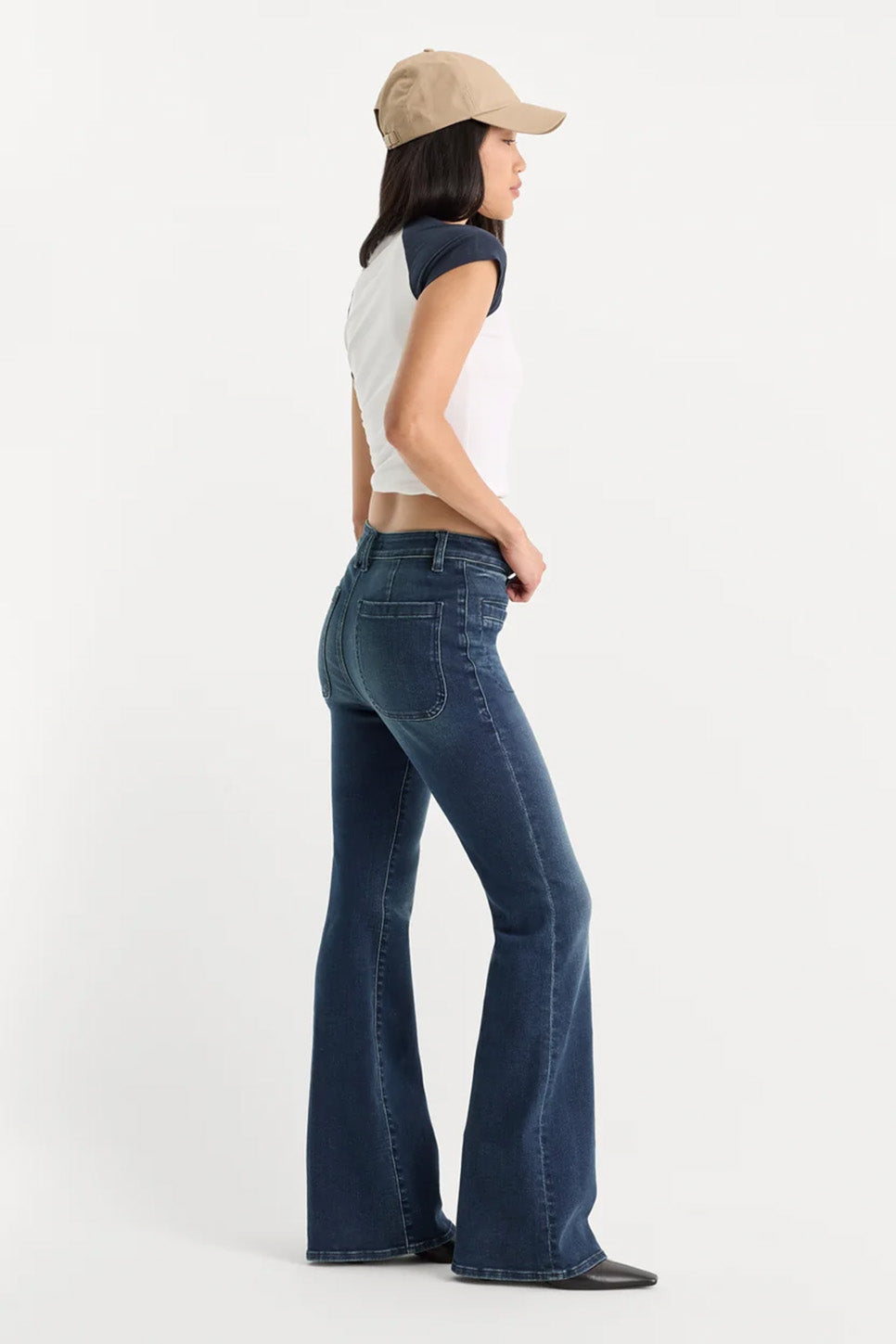 Good American - Good Legs Flare Jeans - Lyrical - Side