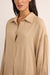 Rhythm - Sun Ray LS Shirt Dress - Sand - Detail