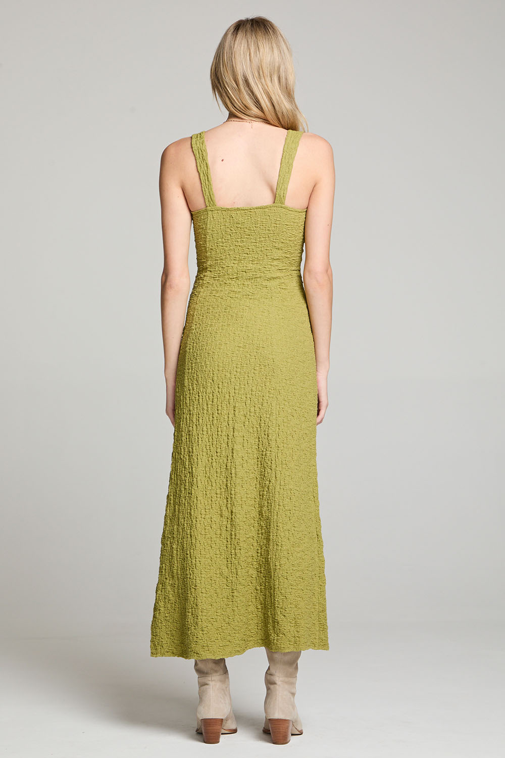 Saltwater Luxe - Cannan Midi Dress - Fern - Back