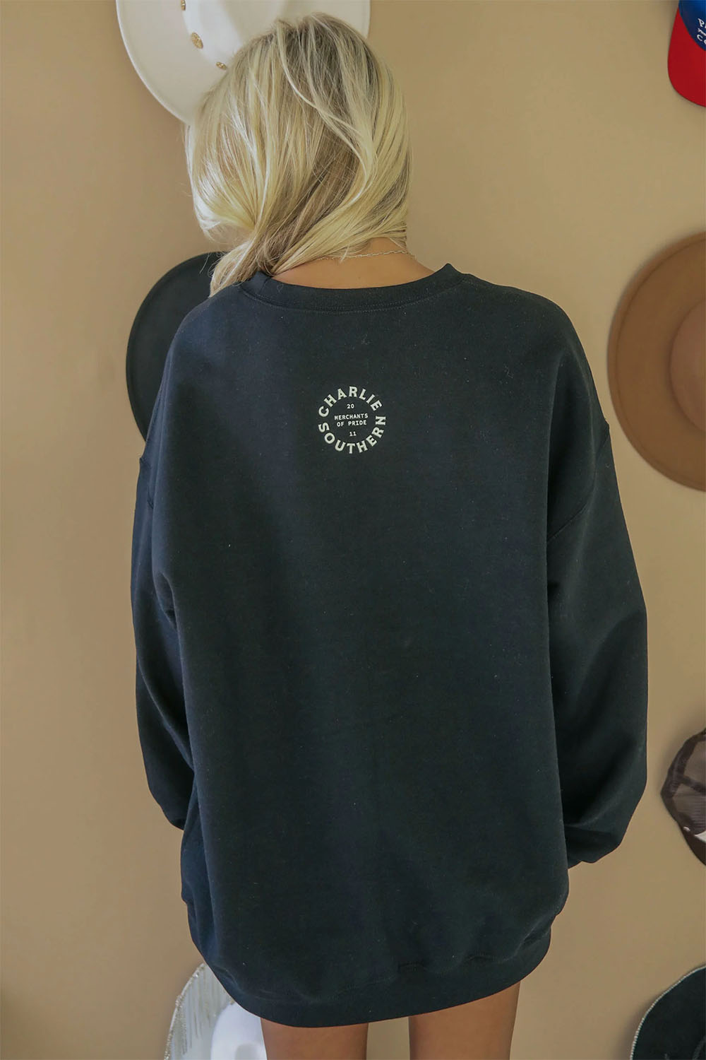 Charlie Southern - Rodeo Forever Sweatshirt - Black - Back