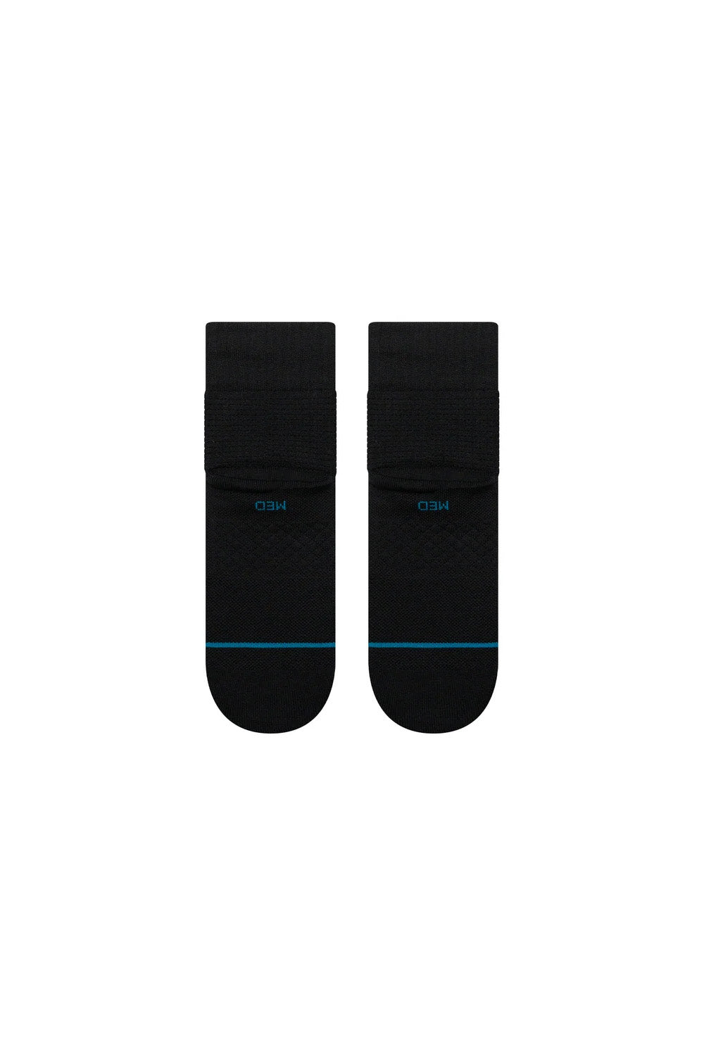 Stance - Dicey Waffle Quarter - Black - Flatlay Top