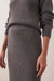 Marine Layer - Isla Sweater Skirt - Charcoal - Detail