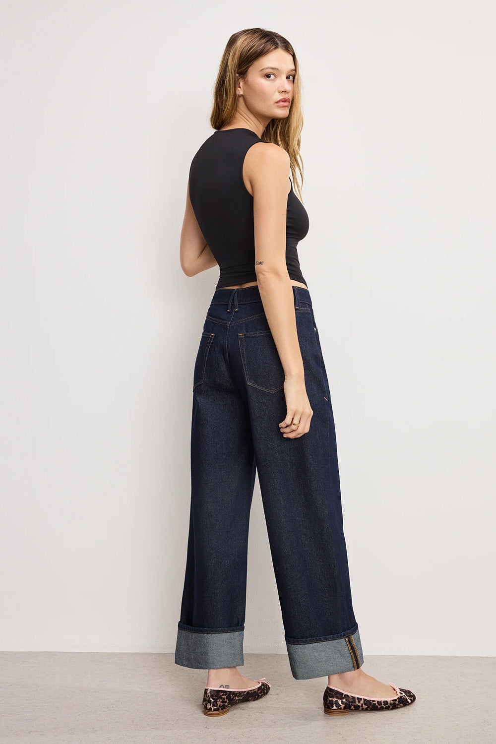 GOOD STANDARD BAGGY CUFF JEANS - INDIGO1006