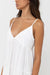 Rhythm - Classic Tiered Midi Dress - White - Detail