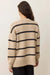 Marine Layer - Berkeley Crewneck - Oatmeal/Charcoal Stripe - Back