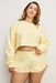 Good American - Terry Cropped Crewneck - Light Ray - Plus Front