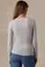 Faherty Featherweight Freestyle Layering Crew in Light Grey Heather — Back view