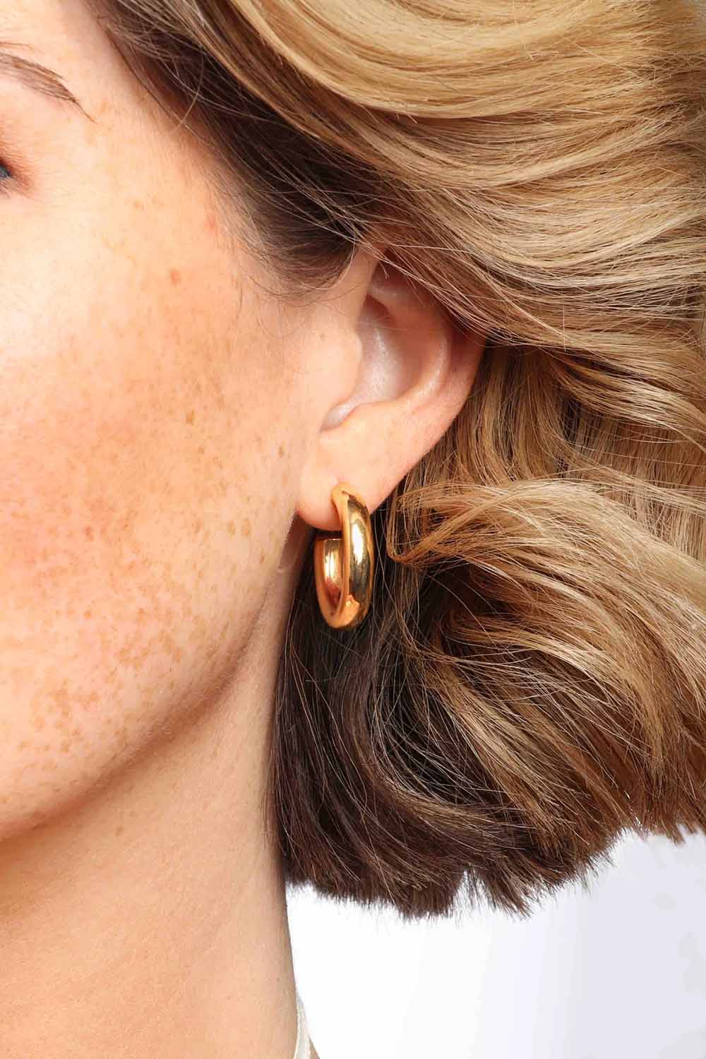 Marrin Costello - Michaela 1" Hoops - Gold - Model