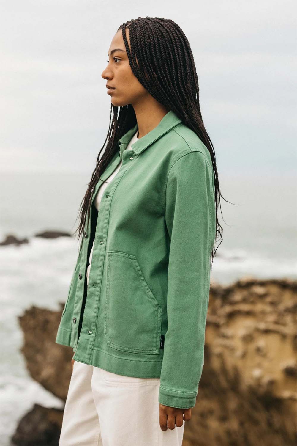 Finisterre - Yarrel Chore Jacket - Samphire - Side
