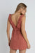 Rhythm - Lola Check Ruffle Mini Dress - Red - Back