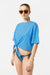 Scotch & Soda - Knotted T-Shirt - Aqua Blue
