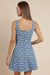 Sage the Label - Keep Going Crosshatched Mini Dress - Denim Multi - Back