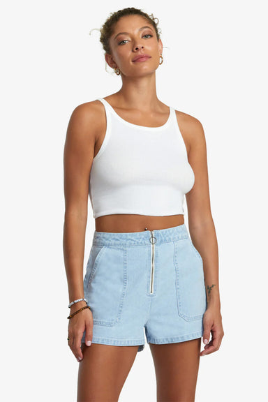 RVCA - Goldie Denim Short - Light Vintage Wash - Front