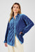 Sadie & Sage - Lorelai Pleated Top - Blue - Front