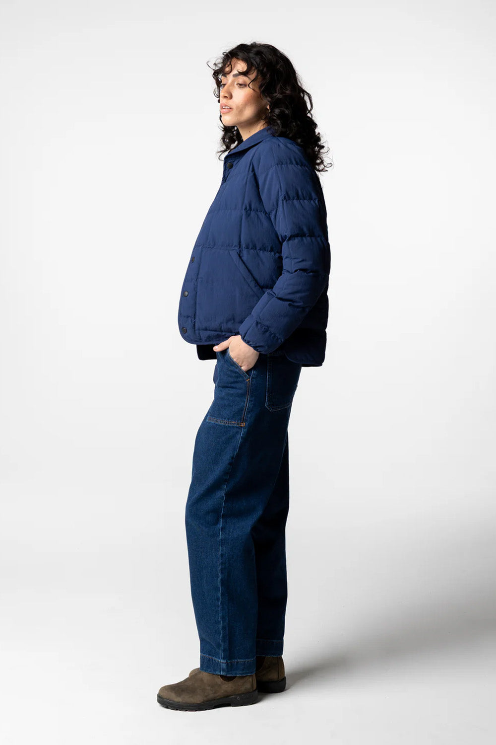 Finisterre - Lapwing Insulated Jacket - Deep Blue - Side