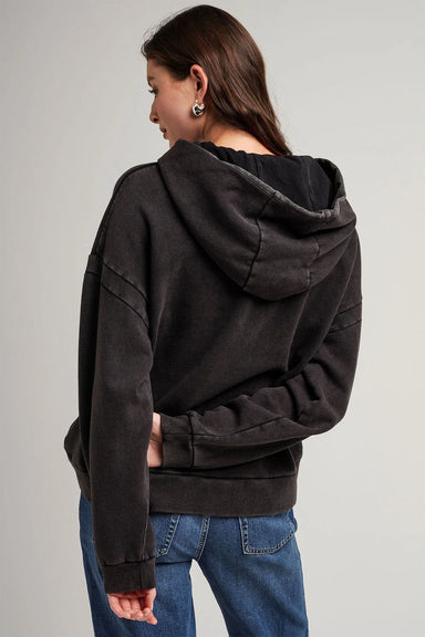 Richer Poorer - Recycled Fleece Hoodie - Mineral Black - Back