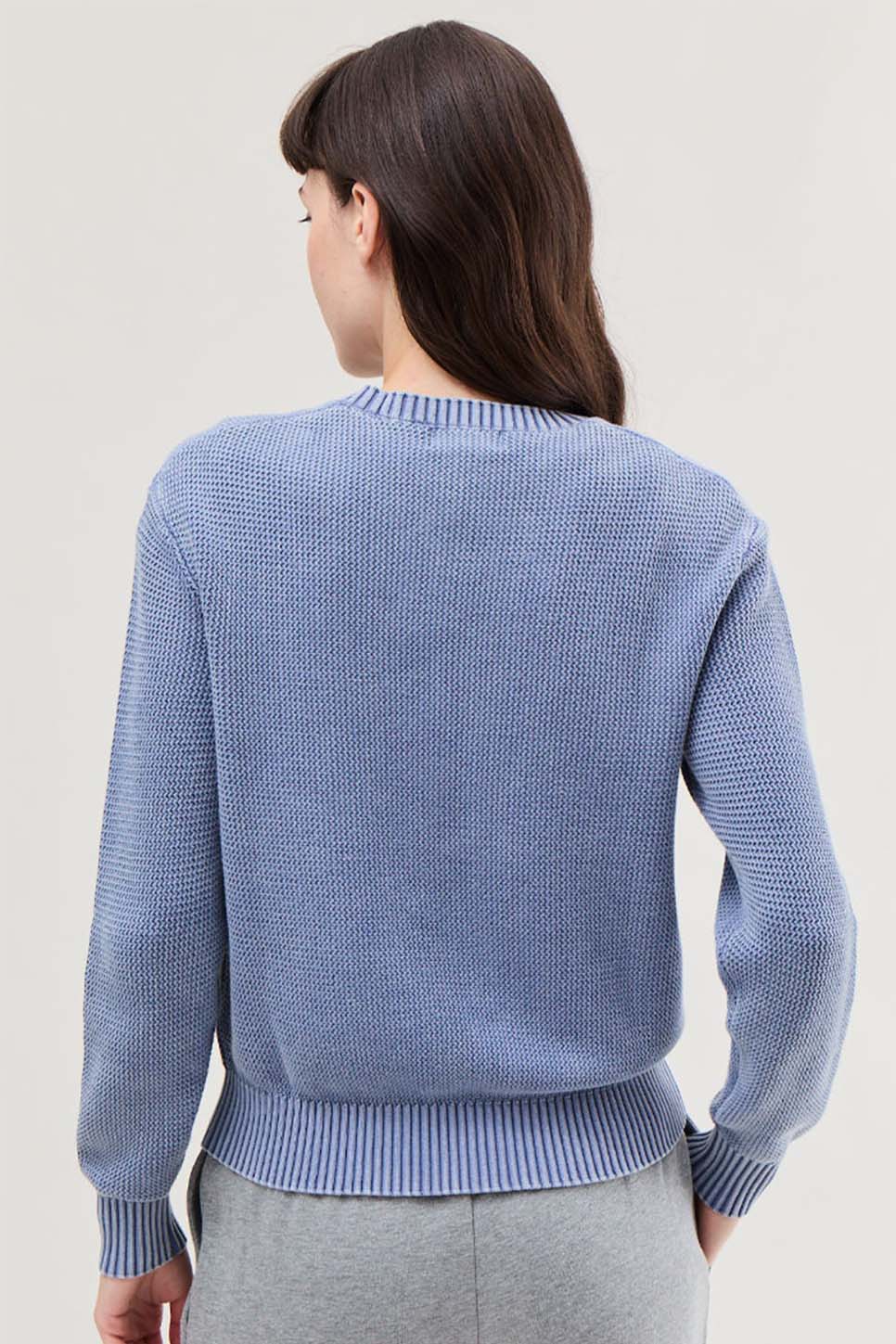 Richer Poorer - Dune Sweater - Vintage Indigo - Back