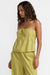 RVCA - Peyton Tube Top - Martini Olive - Side