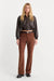 Good American - Better Than Suede Classic Bootcut Jeans - Cafe Clay - Front