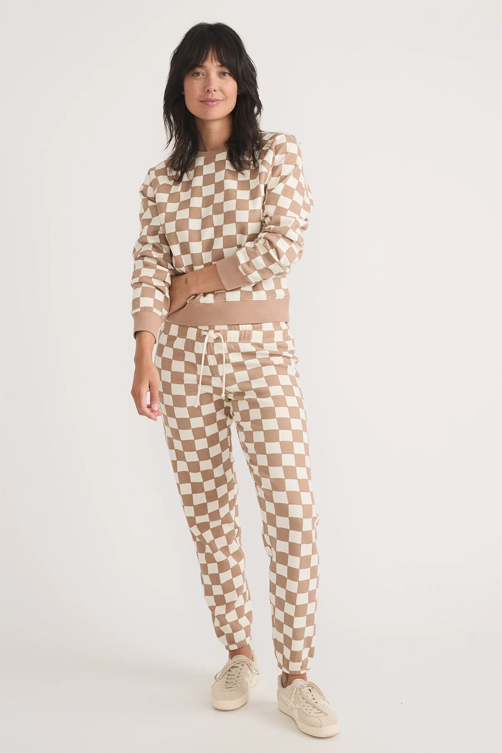 Marine Layer - Anytime Sweatshirt - Checkerboard