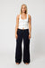 Abrand - Addison Racer Top - White Sand - Front