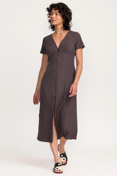 RVCA - Understated Midi Dress - Raisin - Profile