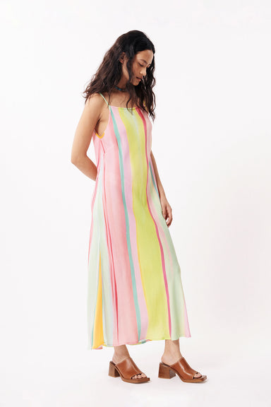 FRNCH - Cika Dress - Diagonal Rainbow - Side