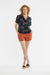 Bridge & Burn - Mila Cropped Shirt - Wildflower