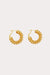 Petit Moments - Cord Hoop Earrings - Gold