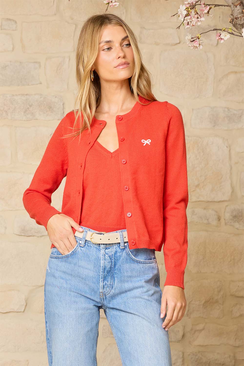 stitches and stripes racine cardigan picante combo