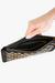 Able - Basketweave Clutch - Black/Tan - Inside