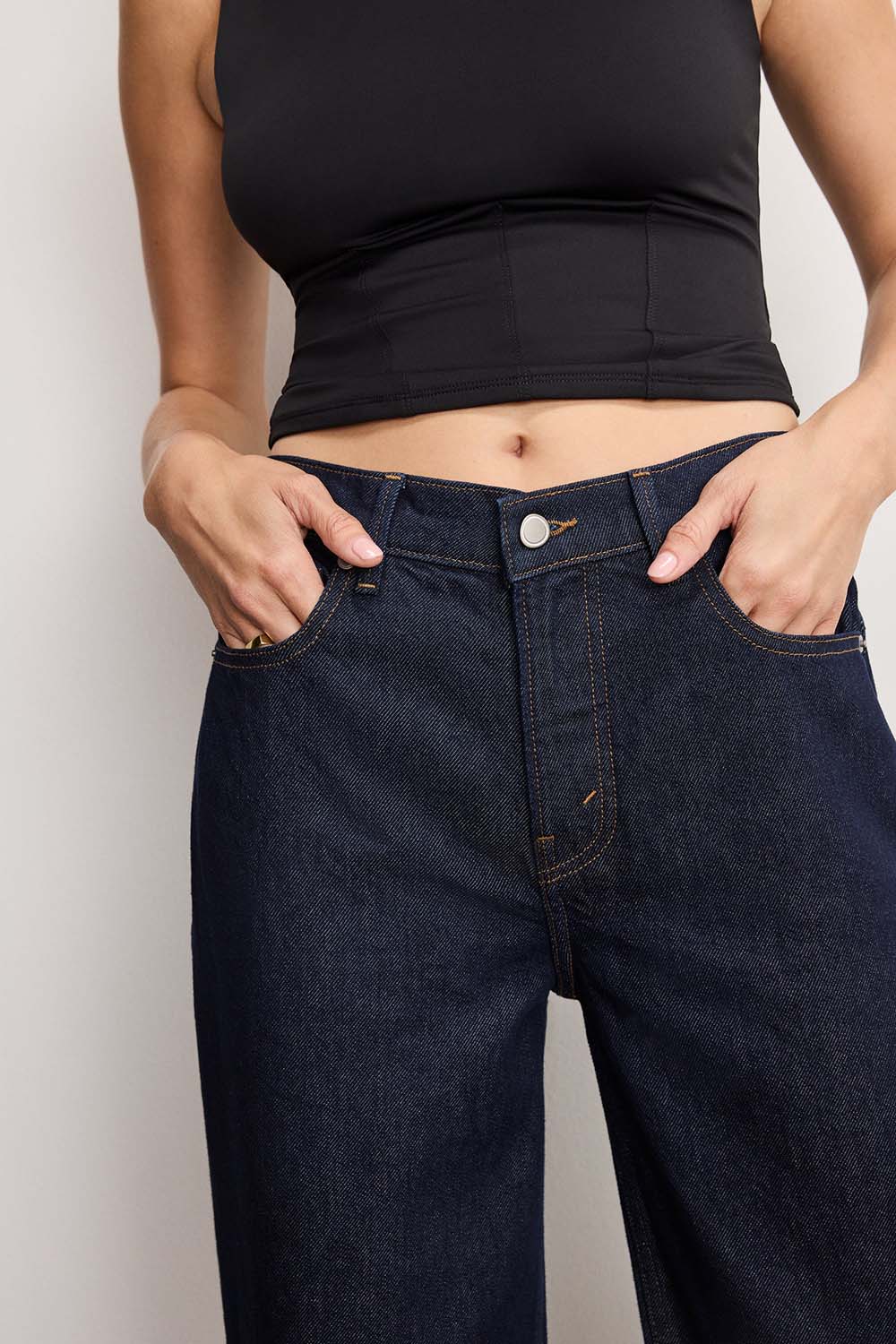 GOOD STANDARD BAGGY CUFF JEANS - INDIGO1006
