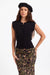 Sage the Label - Dollhouse Button Front Sweater - Black - Front