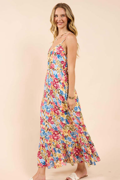 Sadie & Sage - Natures Palette Maxi Dress - Multi - Side