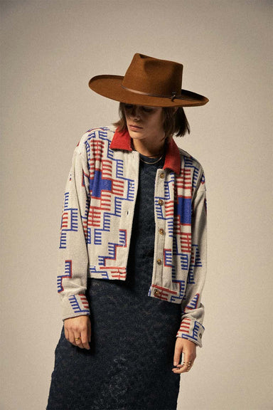 Brixton - Trail Trucker Jacket - Electronic Indigo - Front