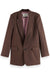 Scotch & Soda - Sequined Jacquard Blazer - Coffee - Front