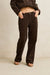 rhythm luca cord pant chocolate detail