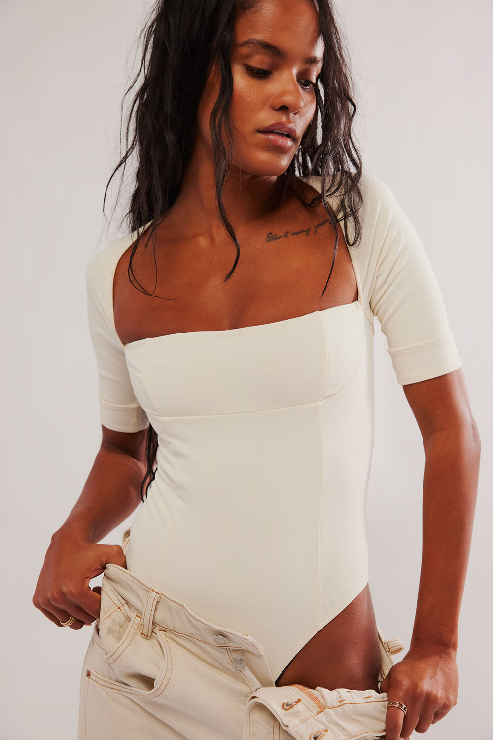 Free People - Everly Bodysuit - Tofu